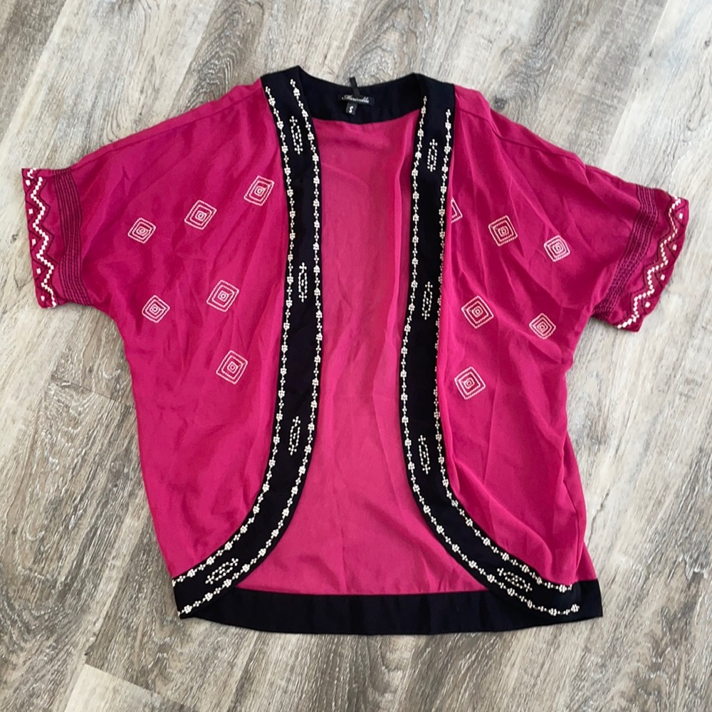 Small pink cardigan